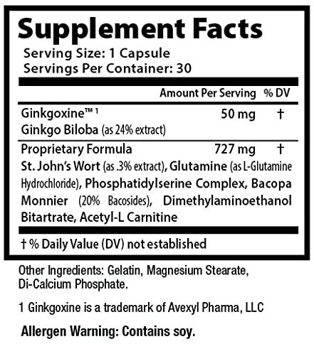 Memotenz Supplements Facts