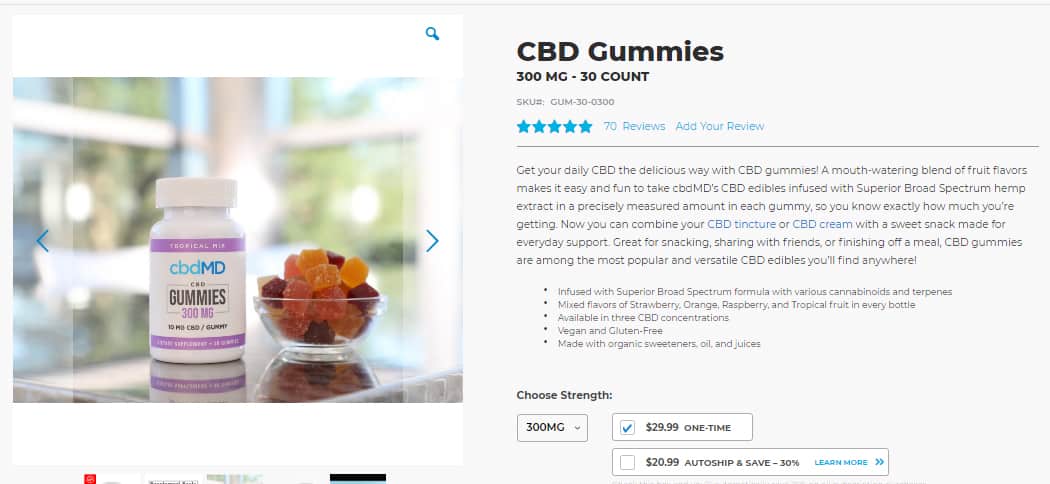cbdMD Gummies Reviews