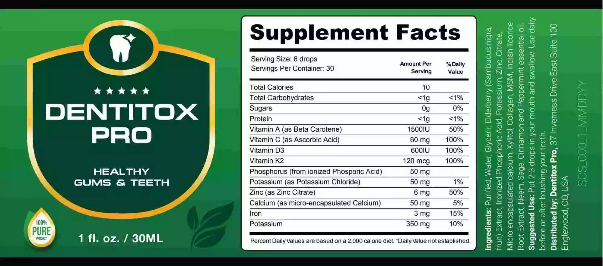 Dentitox Pro health supplements