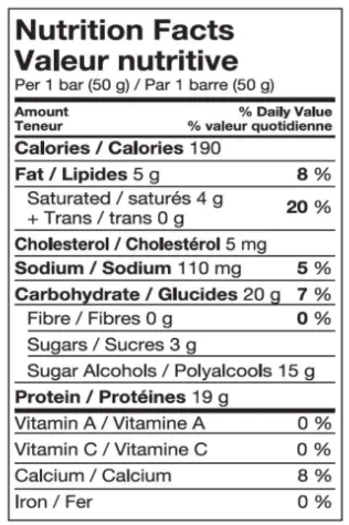 Pure Protein Bars Nutritional Value