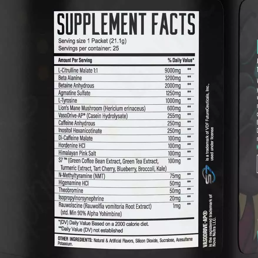 Wrecked Pre-Workout Ingredients
