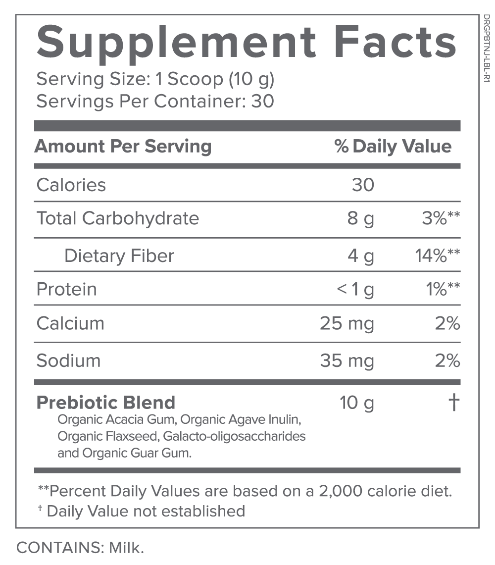 Gundry MD Prebiothrive Reviews - Ingredienets